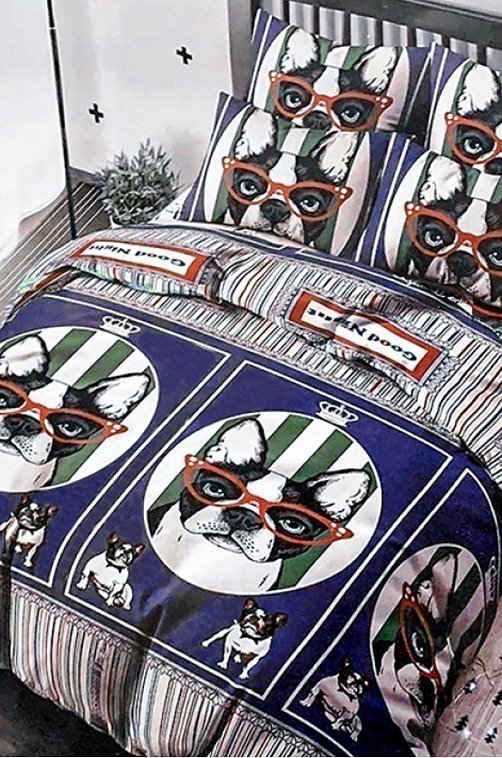 Постельное белье из поплина, 1,5 сп, наволочки 70*70 Ночь Нежна