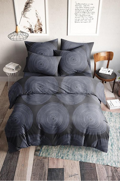 Постельное белье из поплина, 2,0 сп, наволочки 70*70 Ночь Нежна