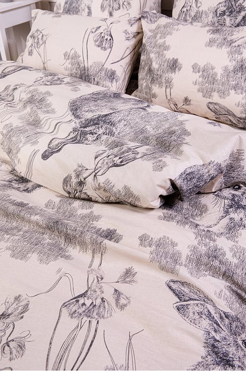 Постельное белье из бязи, 1,5 сп, наволочки 50*70 Ночь Нежна