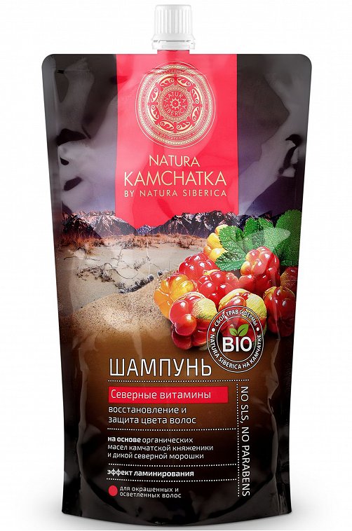 Шампунь Natura Kamchatka Северные витамины восстановление и защита цвета 500 мл Natura Siberica