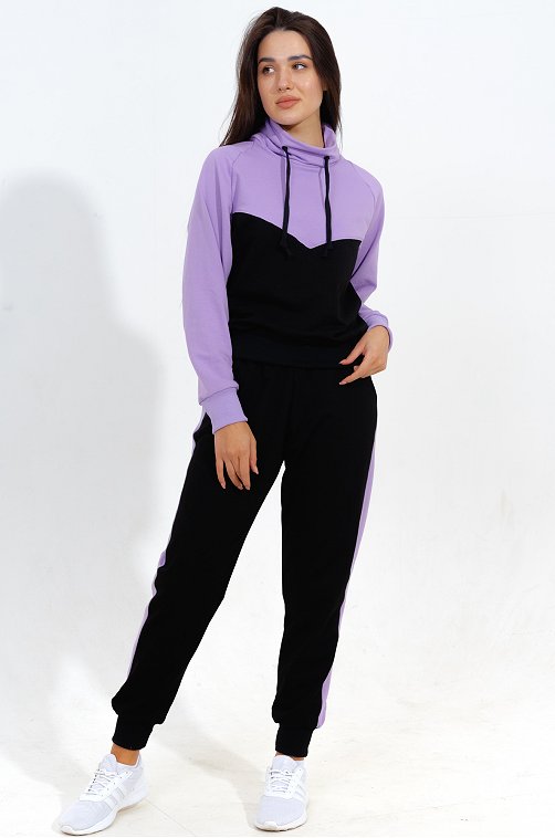 Женский костюм из футера NSD стиль 6663396 мультиколор купить оптом в HappyWear.ru