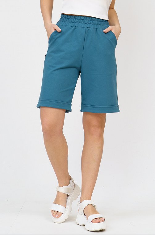 Женские шорты из футера с лайкрой NSD стиль