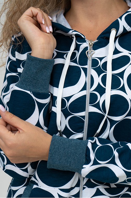 Женская толстовка из футера двунитки NSD стиль