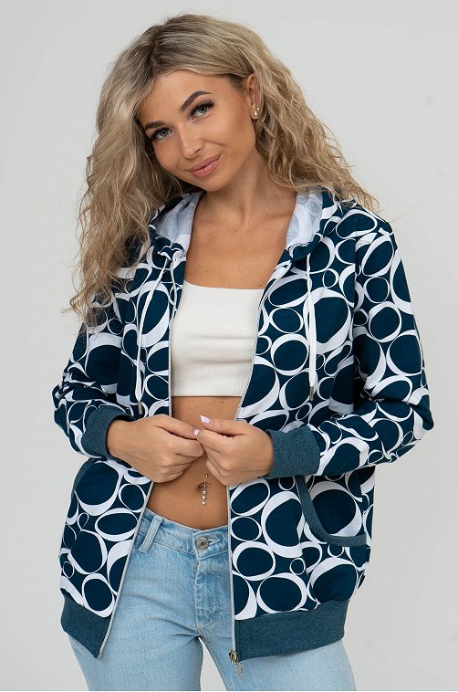 Женская толстовка из футера двунитки NSD стиль