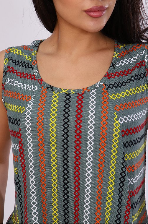 Женское летнее хлопковое платье больших размеров Натали