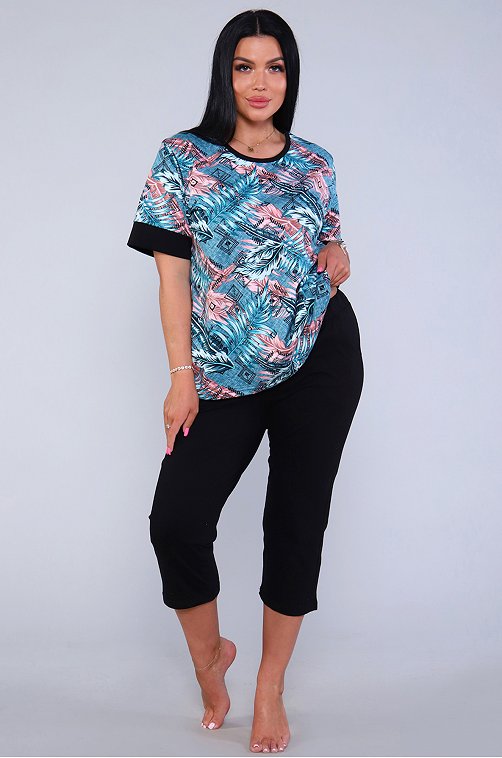 Женский хлопковый костюм больших размеров Натали
