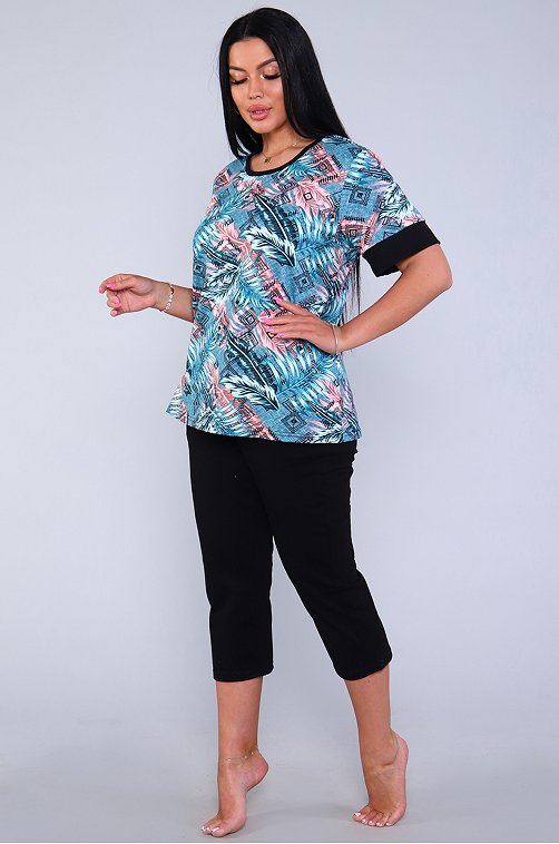 Женский хлопковый костюм больших размеров Натали