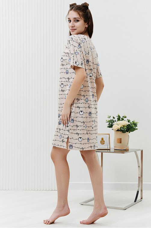 Женская домашняя туника из интерлока Натали