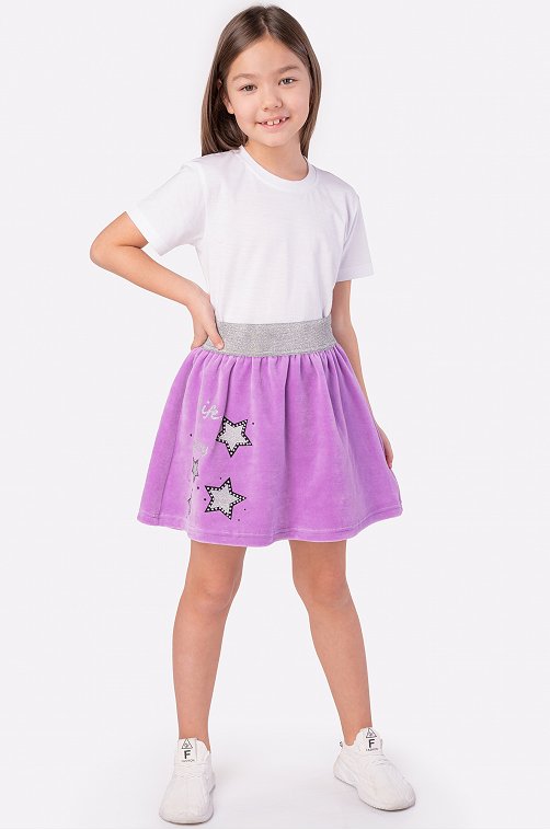 Велюровая юбка для девочки Bonito