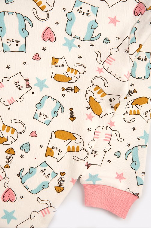 Хлопковый детский комбинезон из интерлока Bonito