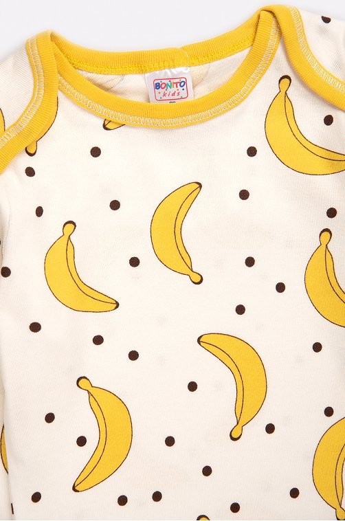 Хлопковое детское боди из рибаны Bonito