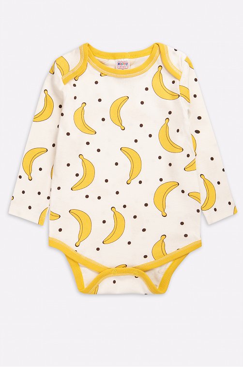 Хлопковое детское боди из рибаны Bonito