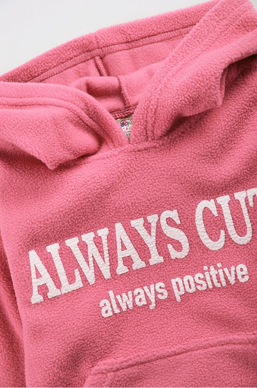 Флисовое худи для девочки Bonito