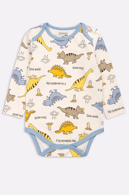 Хлопковое детское боди из интерлока Bonito