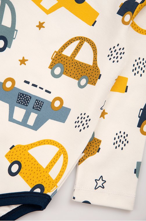 Хлопковое детское боди из интерлока Bonito