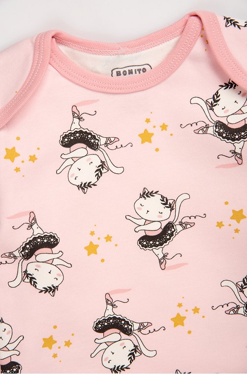 Хлопковое детское боди из интерлока Bonito