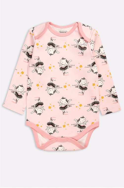 Хлопковое детское боди из интерлока Bonito