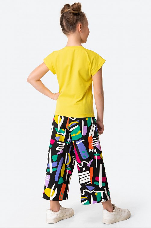 Летний костюм для девочки Bonito 6687553 желтый купить оптом в HappyWear.ru