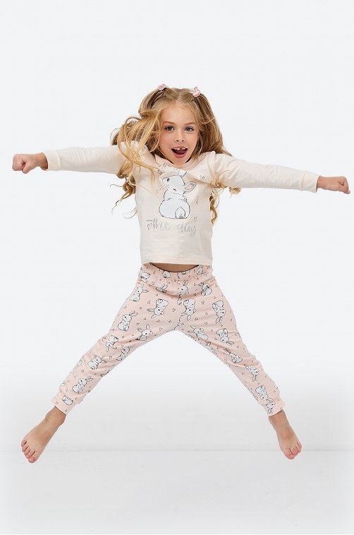 Хлопковая пижама для девочки Bonito