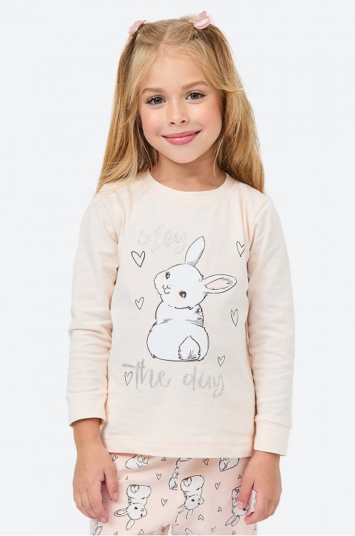 Хлопковая пижама для девочки Bonito