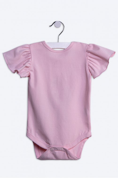 Хлопковое боди с эластаном для девочки Bonito