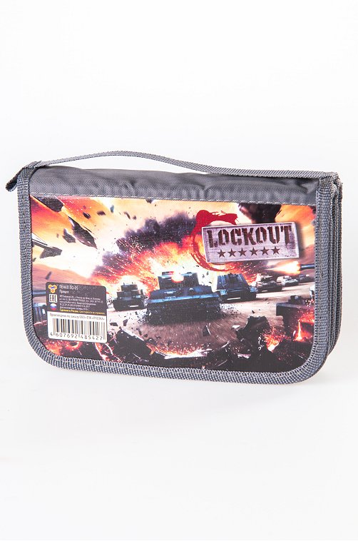 Пенал для мальчика двухсекционный Пчелка