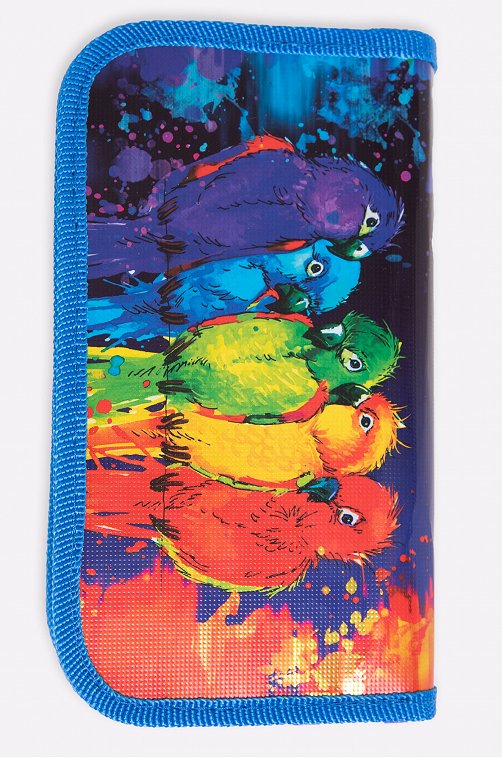 Пенал для девочки двухсекционный на молнии Пчелка