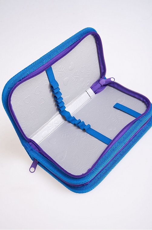 Пенал для девочки двухсекционный на молнии Пчелка