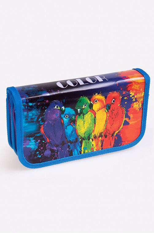 Пенал для девочки двухсекционный на молнии Пчелка