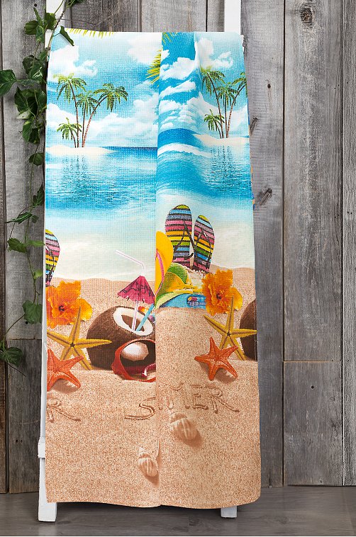 Полотенце пляжное вафельное АртДизайн