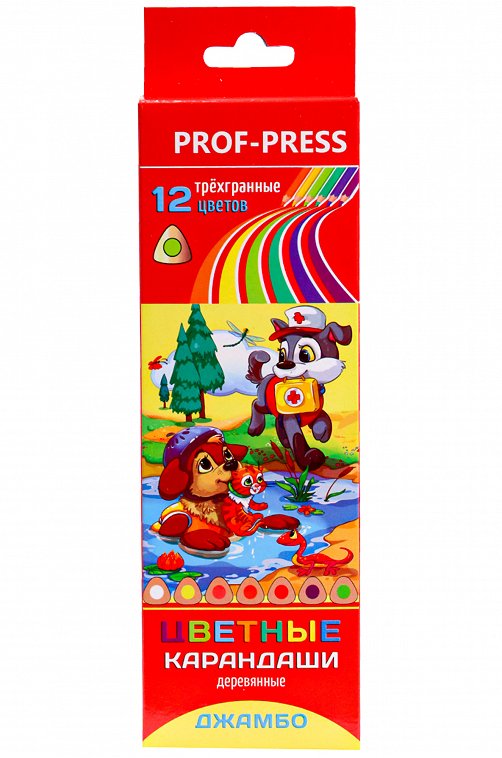 Карандаши цветные 12 цв. Prof-Press