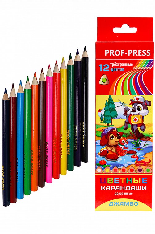 Карандаши цветные 12 цв. Prof-Press