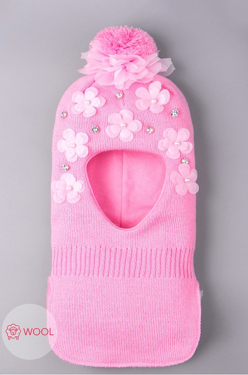 Шапочка-шлем для девочки Русбубон 6617648 розовый купить оптом в HappyWear.ru