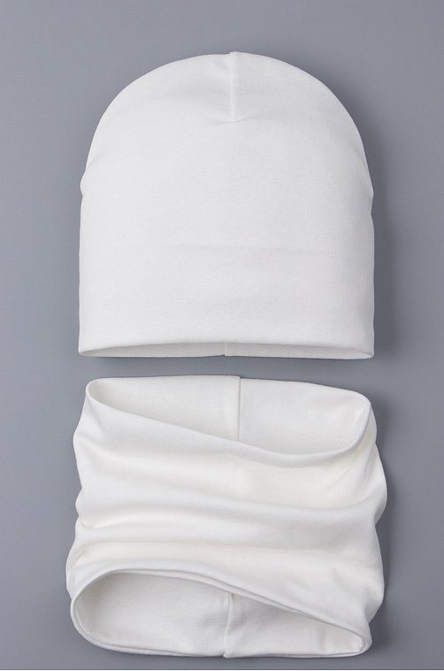 Комплект шапка со снудом для девочки Русбубон