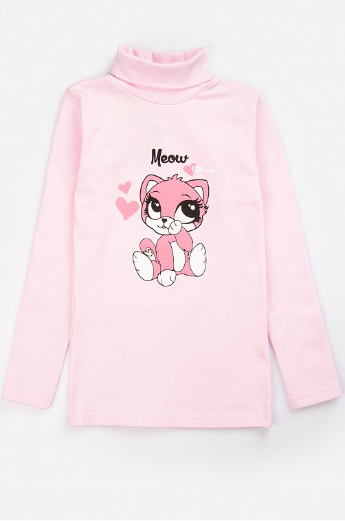Водолазка для девочки Родители и Дети 6623278 розовый купить оптом в HappyWear.ru