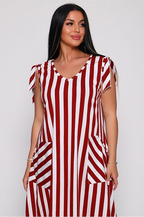 Женский летний сарафан из хлопка больших размеров Руся