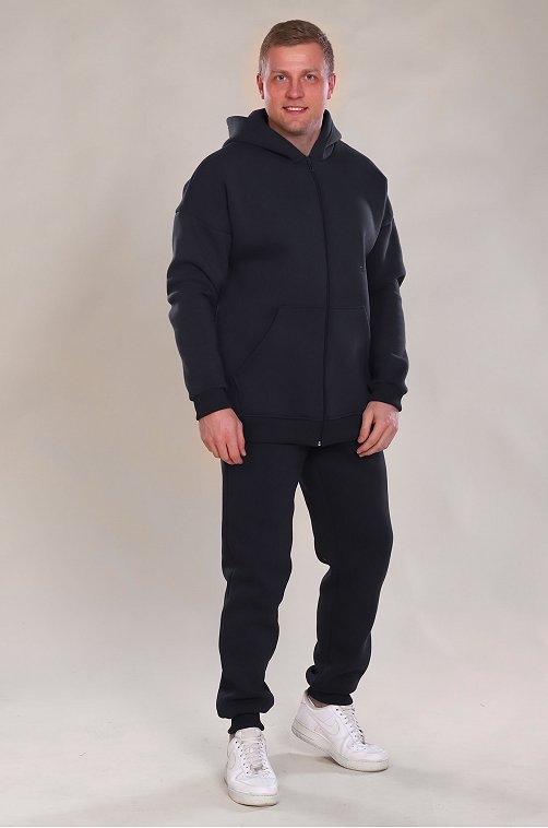 Теплый мужской костюм из футера трехнитки с начесом Руся