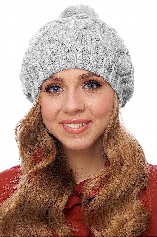 Женская шапка Elfrio 6682067 серый купить оптом в HappyWear.ru