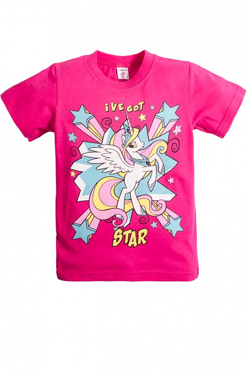 Футболка для девочки Веселый Супер Слоненок