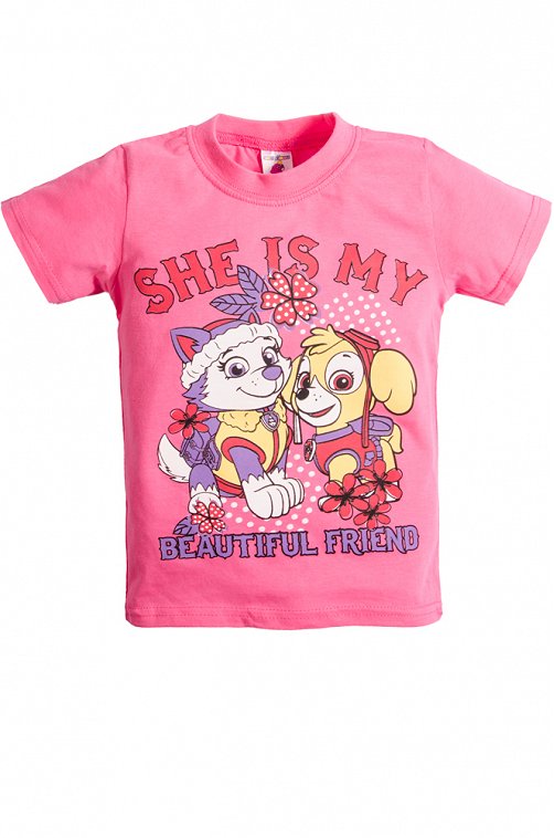 Футболка для девочки Веселый Супер Слоненок