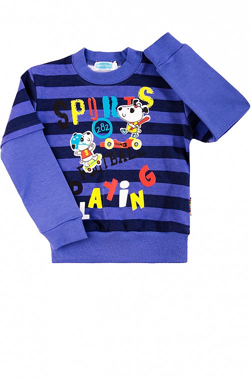 Лонгслив для мальчика Веселый Супер Слоненок