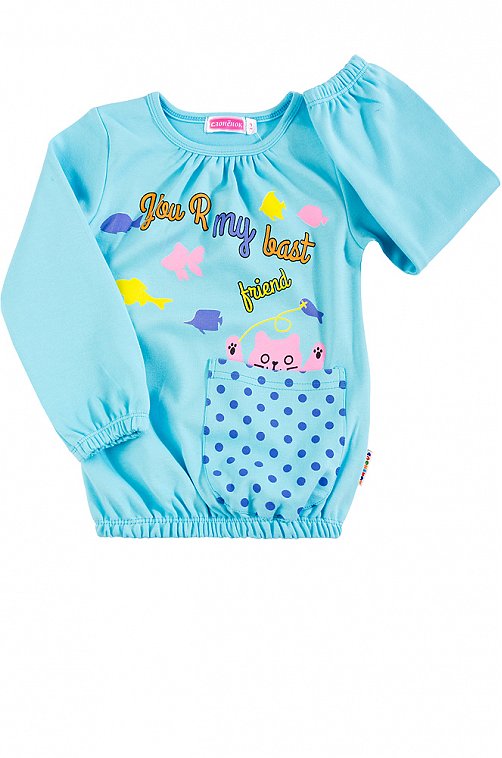 Толстовка для девочки Веселый Супер Слоненок