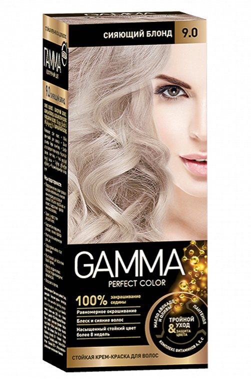 Краска для волос GAMMA Perfect color Сияющий блонд 48 г Свобода