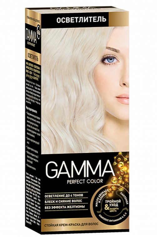 Краска для волос GAMMA Perfect color Осветлитель 48 г Свобода