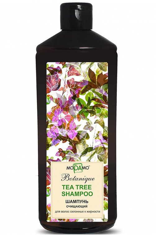 Шампунь Очищающий Ботаник с протеинами шёлка и маслом чайного дерева 500 мл Sanata Cosmetics