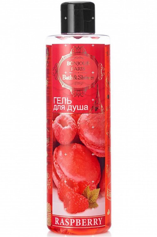 Гель для душа Sweet Raspberry Печенье макарони 250 мл Sanata Cosmetics