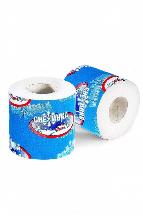 Туалетная бумага со втулкой Снежинка