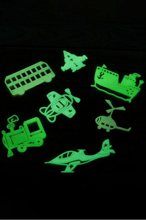 Развивающий игровой набор со светящимися наклейками Светящийся транспорт IQ-ZABIAKA