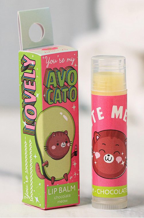 Бальзам для губ Avocato шоколад 5 г Чистое счастье