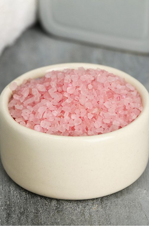 Соль для ванны с ароматом розы 320 гр Чистое счастье